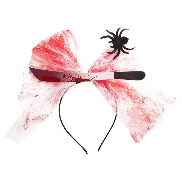 Halloween Hårbøyle Kniv og Sløyfe