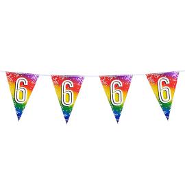 Vimpelgirlander Regnbue 6 år