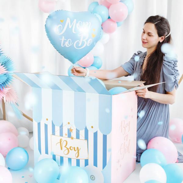 Folieballong Mom To Be Babyblå