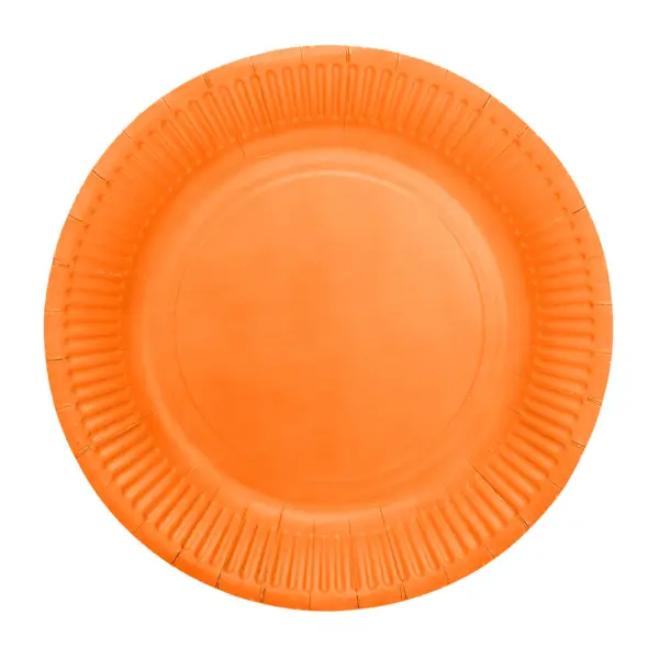 Papptallerkener Oransje 18 cm 20-pakning