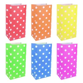 Godteposer Polka Dot med Smiley 12-pakning