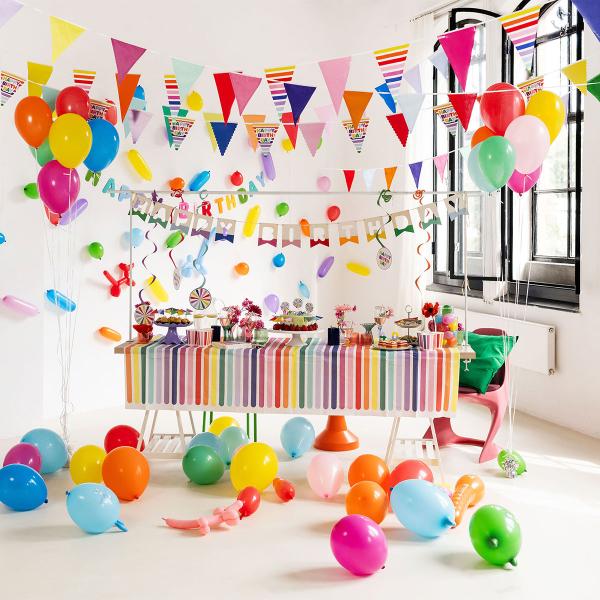 Partypicks Drinkparaply Stripetastic 10-pakning