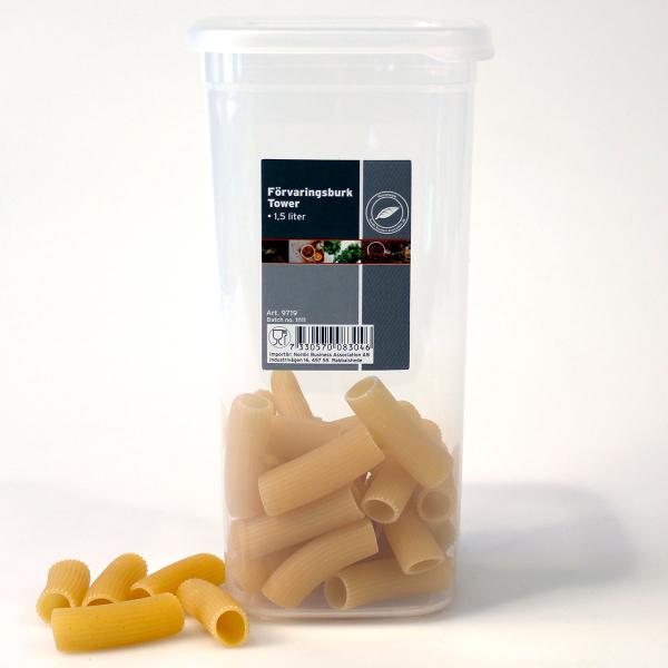 Oppbevaringsboks med Lokk i Plast 1,5 liter