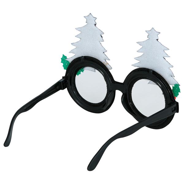 Glitrende Briller med Juletrær