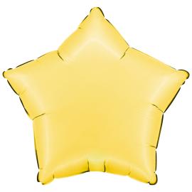 Folieballong Stjerne Satin Banana Yellow