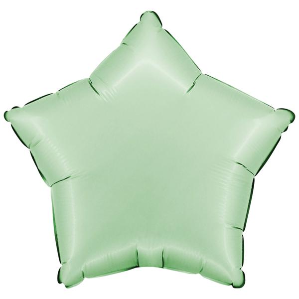 Folieballong Stjerne Satin Glazed Mint