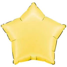 Folieballong Stjerne Satin Banana Yellow