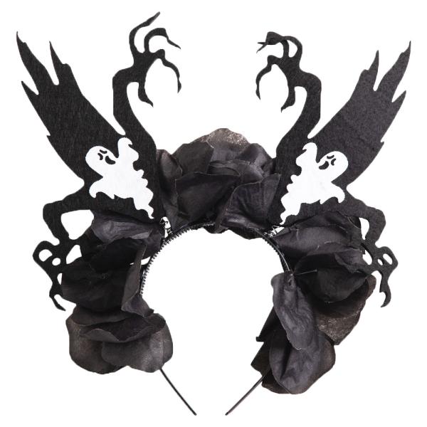 Halloween Hårbøyle Spøkelser og Svarte Roser