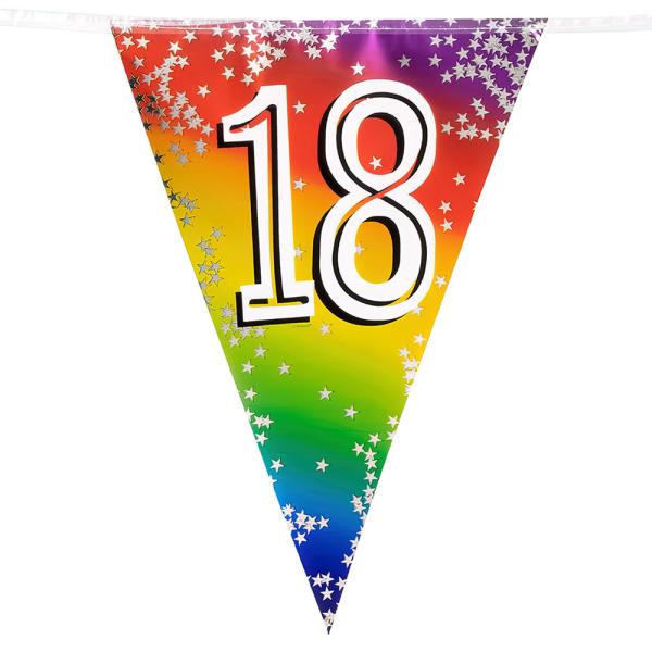 Vimpelgirlander Regnbue 18 år