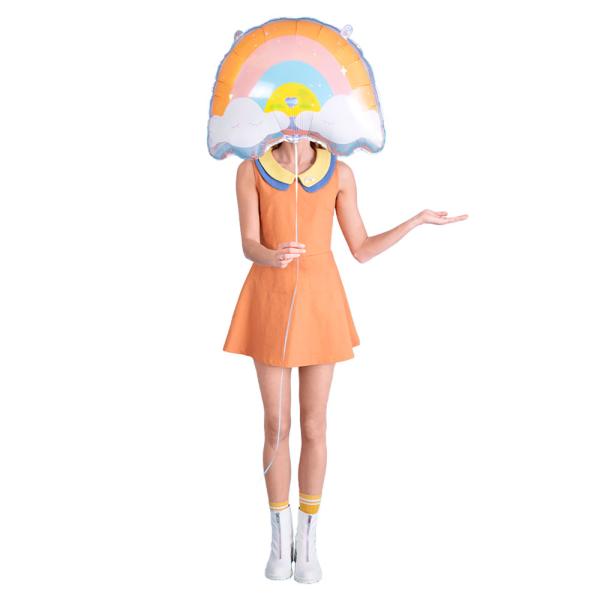 Folieballong Pastell Regnbue