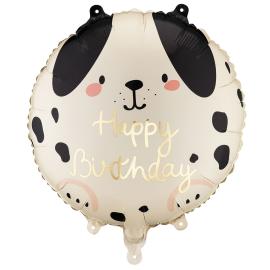 Folieballong Happy Birthday Hund 35 cm