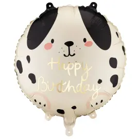 Folieballong Happy Birthday Hund 35 cm