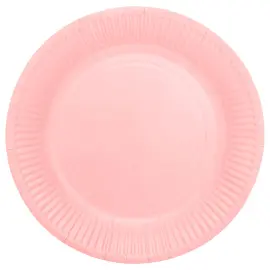 Papptallerkener Rosa 23 cm 8-pakning