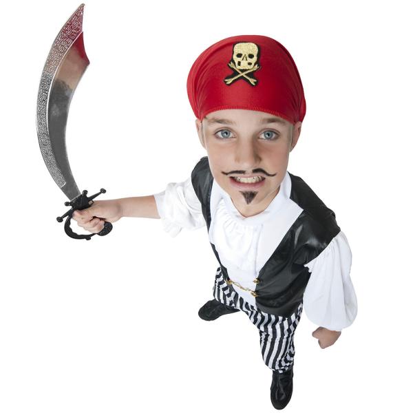 Piratkostyme Svart/Hvit Barn