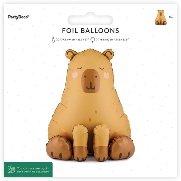 Folieballong Flodsvin Stående 63 x 80 cm