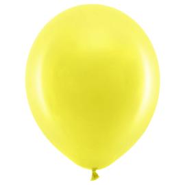Rainbow Små Latexballonger Pastell Gule