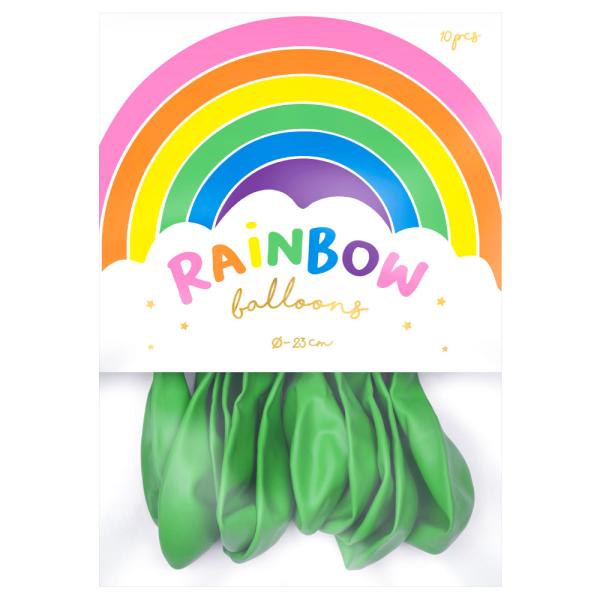 Rainbow Små Latexballonger Pastell Grønne