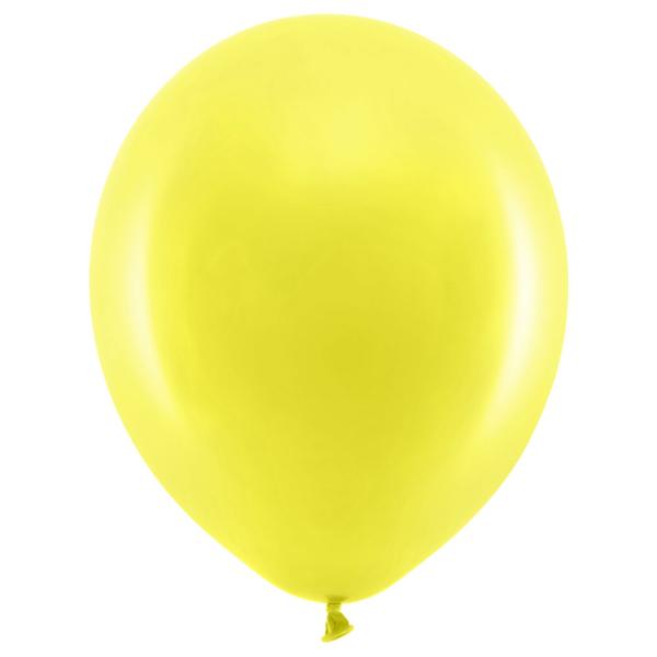 Rainbow Små Latexballonger Pastell Gule