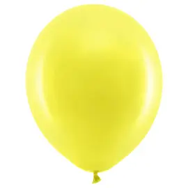 Rainbow Små Latexballonger Pastell Gule