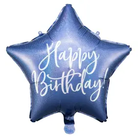 Happy B'day Folieballong Stjerne