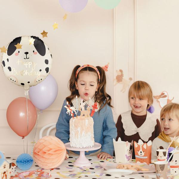Folieballong Happy Birthday Hund 35 cm