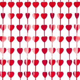 D&oslash;rforheng Hjerter Metallic R&oslash;d