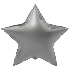 Folieballong Stjerne Månesølv Matt