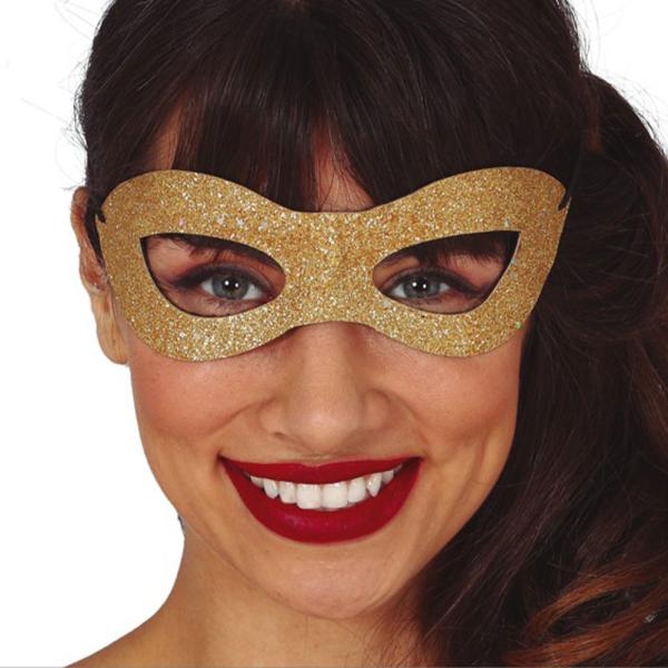 Gull Glitter Øyemaske