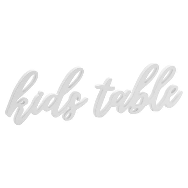 Kids Table Treskilt