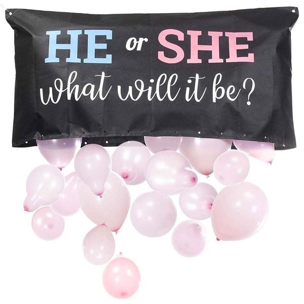 Veske med Ballonger Gender Reveal
