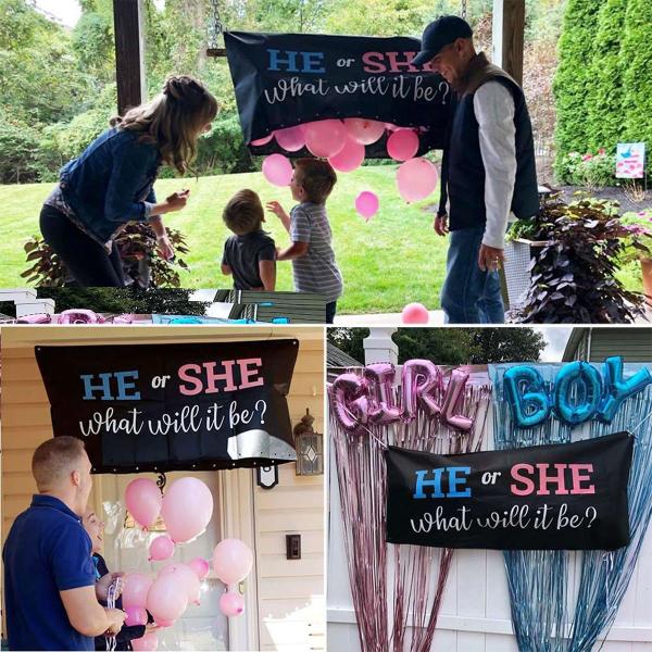 Veske med Ballonger Gender Reveal