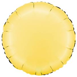 Rund Folieballong Satin Banana Yellow