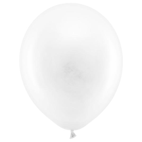 Rainbow Små Latexballonger Pastell Hvite