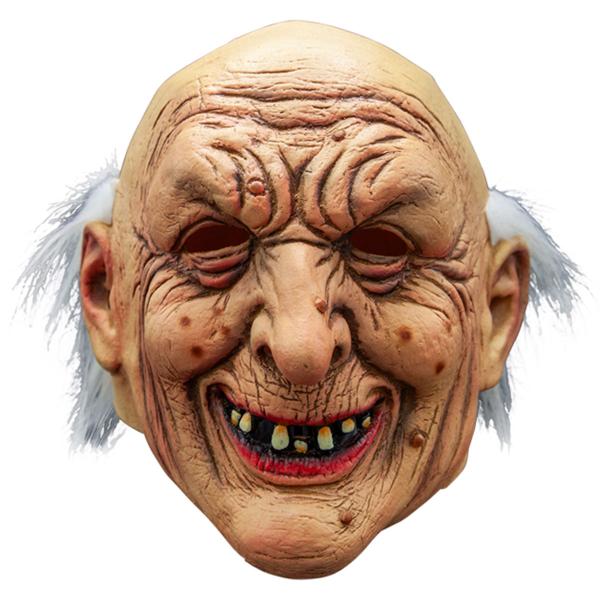 Maske Gammel Skallet Gubbe med Hår