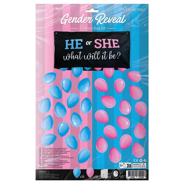Veske med Ballonger Gender Reveal
