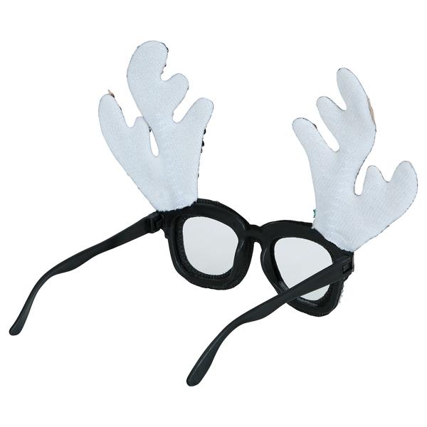 Glitrende Briller med Reinsdyrhorn