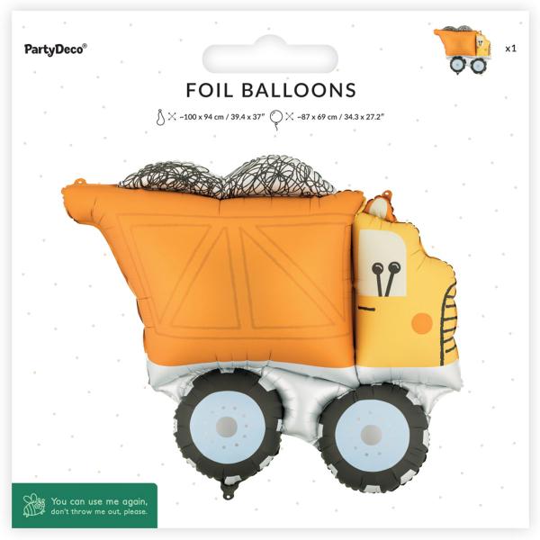 Folieballong Lastebil 87 x 69 cm