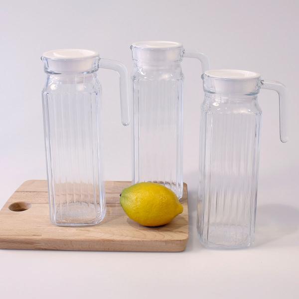 Glasskanne med Lokk 1 Liter