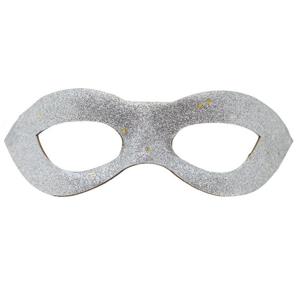 Sølv Glitter Øyemaske