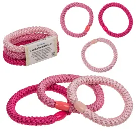 H&aring;rstrikker Rosa Fargemiks 3-pakning