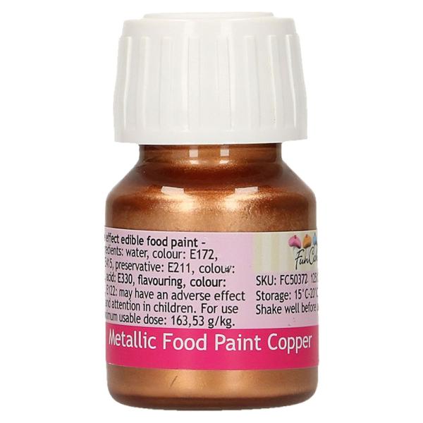 Spiselig Farge Metallic Kopper