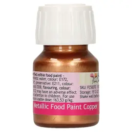 Spiselig Farge Metallic Kopper