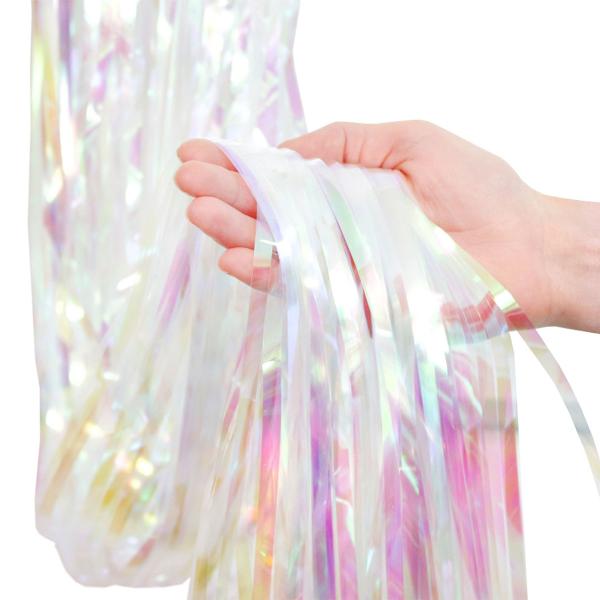 Dørforheng Iriserende Hvit