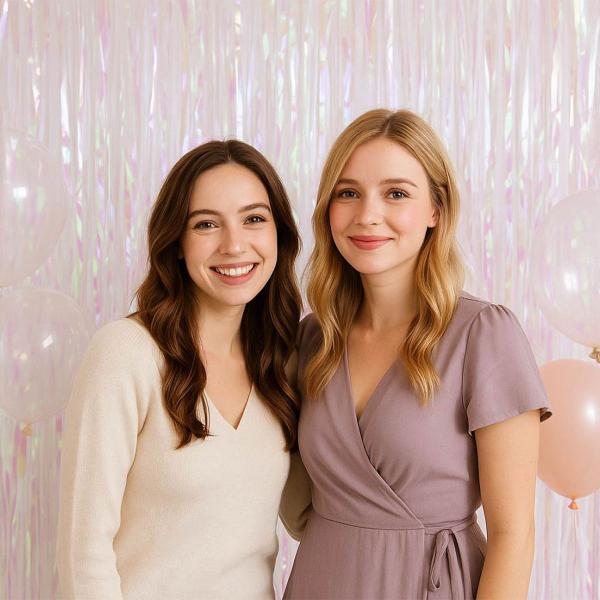 Dørforheng Iriserende Hvit