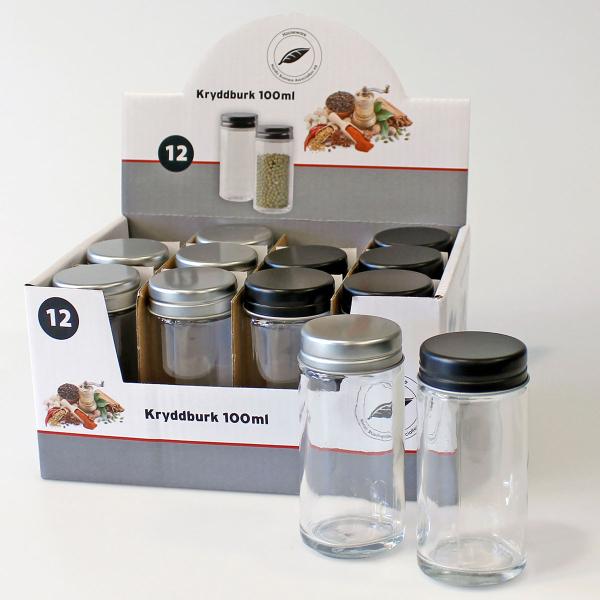 Krydderkrukke med Lokk 4,4 x 9,5 cm