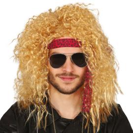 Krøllete Parykk Blond