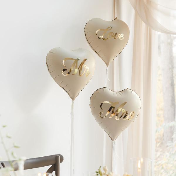 Folieballong Hjerte Love 35 cm