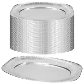 Ovale Serveringsfat Aluminium 50-pakning