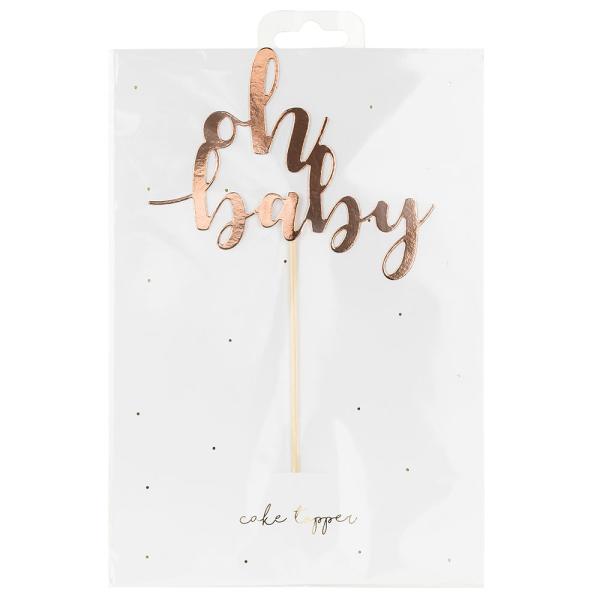 Oh Baby Kakedekorasjon Rosegull