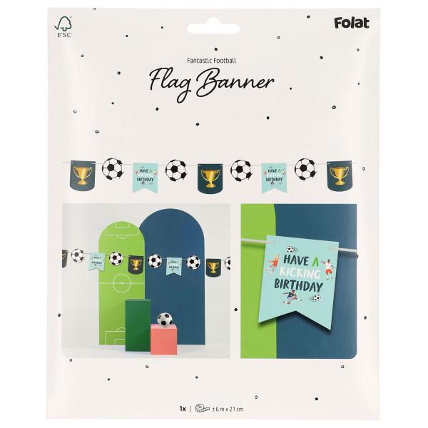 Flaggirlander Fotballbursdag 6 m